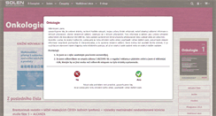 Desktop Screenshot of onkologiecs.cz